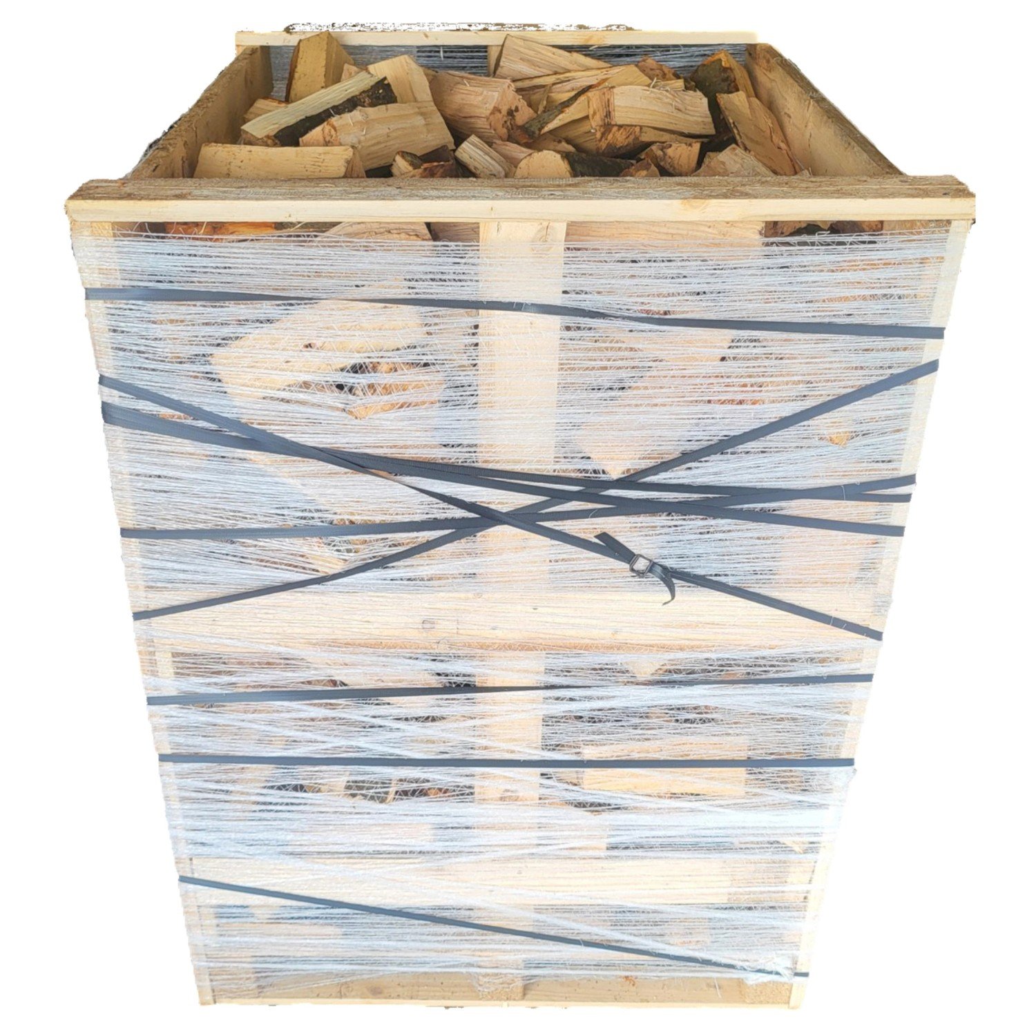 Kaminholz 25 cm Gestapelt und Trocken 160 cm x 125 cm x 125 cm