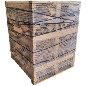 Kaminholz 25 cm Gestapelt und Trocken 160 cm x 125 cm x 125 cm